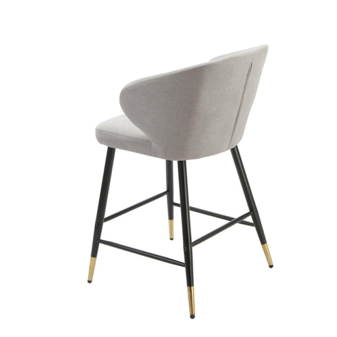 Native Home Lifestyle Manhattan Grey Kitchen Bar Stools (Set Of 2)